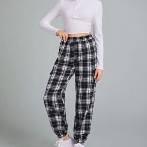 I. Am. Gia. Pants black and white.